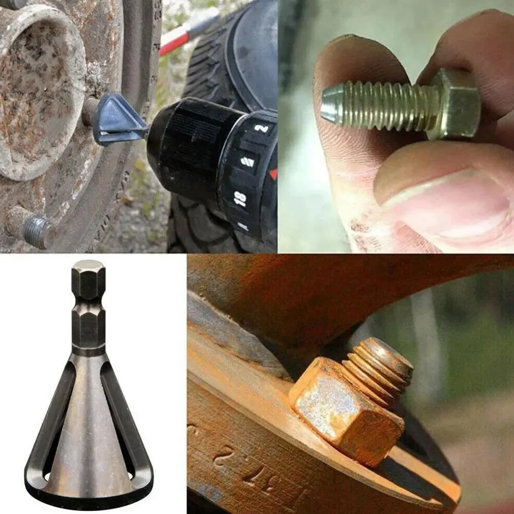 High-Speed Steel Deburring And Chamfering Tools Hexagonal Threaded Edges Power Drill Stainless Steel Drilling Triangle Shanks