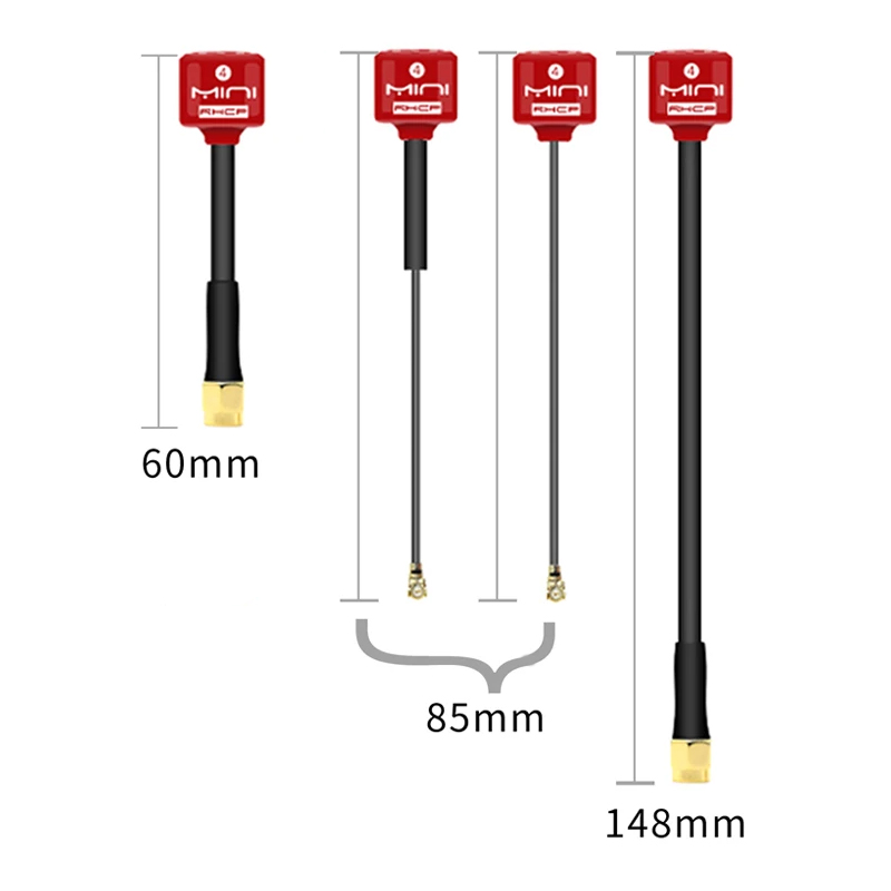 5,8 G Lollipop 4 RHCP Antenne High Gain 2,8 Dbi FPV Sender/Empfänger SMA/RP-SMA/MMCX/UFL Antenne für RC FPV Racing Drone Teil