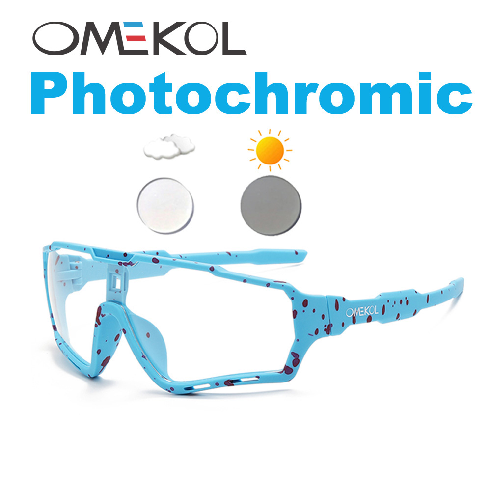 Brand New Men Women Mtb Photochromic Bicycle Eyewear Bike Baseball Sun Goggles Sports Sunglasses Cycling Glasses