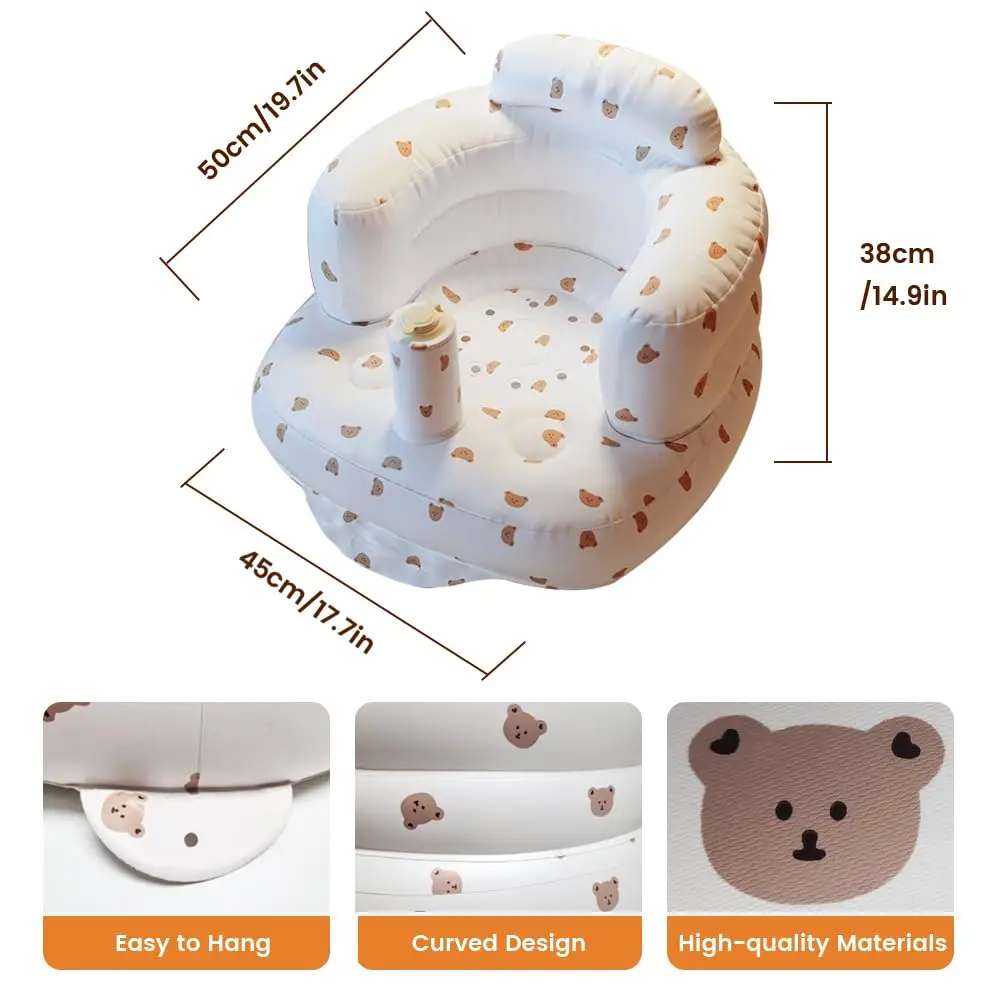 เด็กInflatableที่นั่งสําหรับทารก 6 36 เดือนBuilt In Airปั๊มทารกกลับสนับสนุนเก้าอี้โซฟาสําหรับนั่งเด็กวัยหัดเดินชั้นที่นั่ง