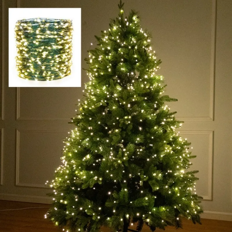 5M/10M/20M/30M LEDs Lights String Remote Control Fairy Light USB Operated LED String Lamp Green Copper Wire Christmas Decoration