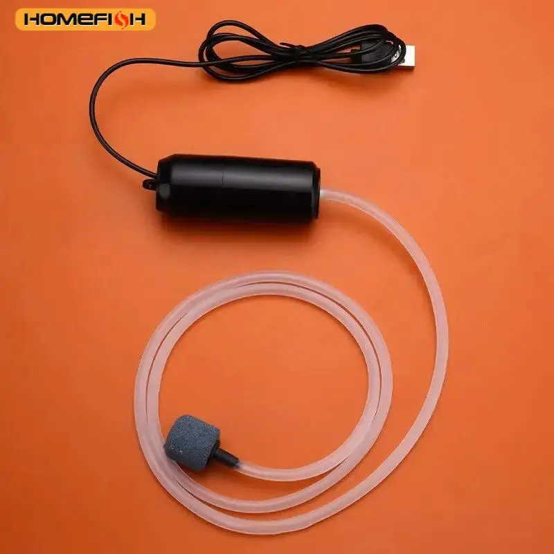Stiller Oxygenator Kleine Sauerstoffpumpe Tragbare Mini-USB-Aufladung Aquarium Sauerstoffpumpe Fischzucht Aquariumzubehör