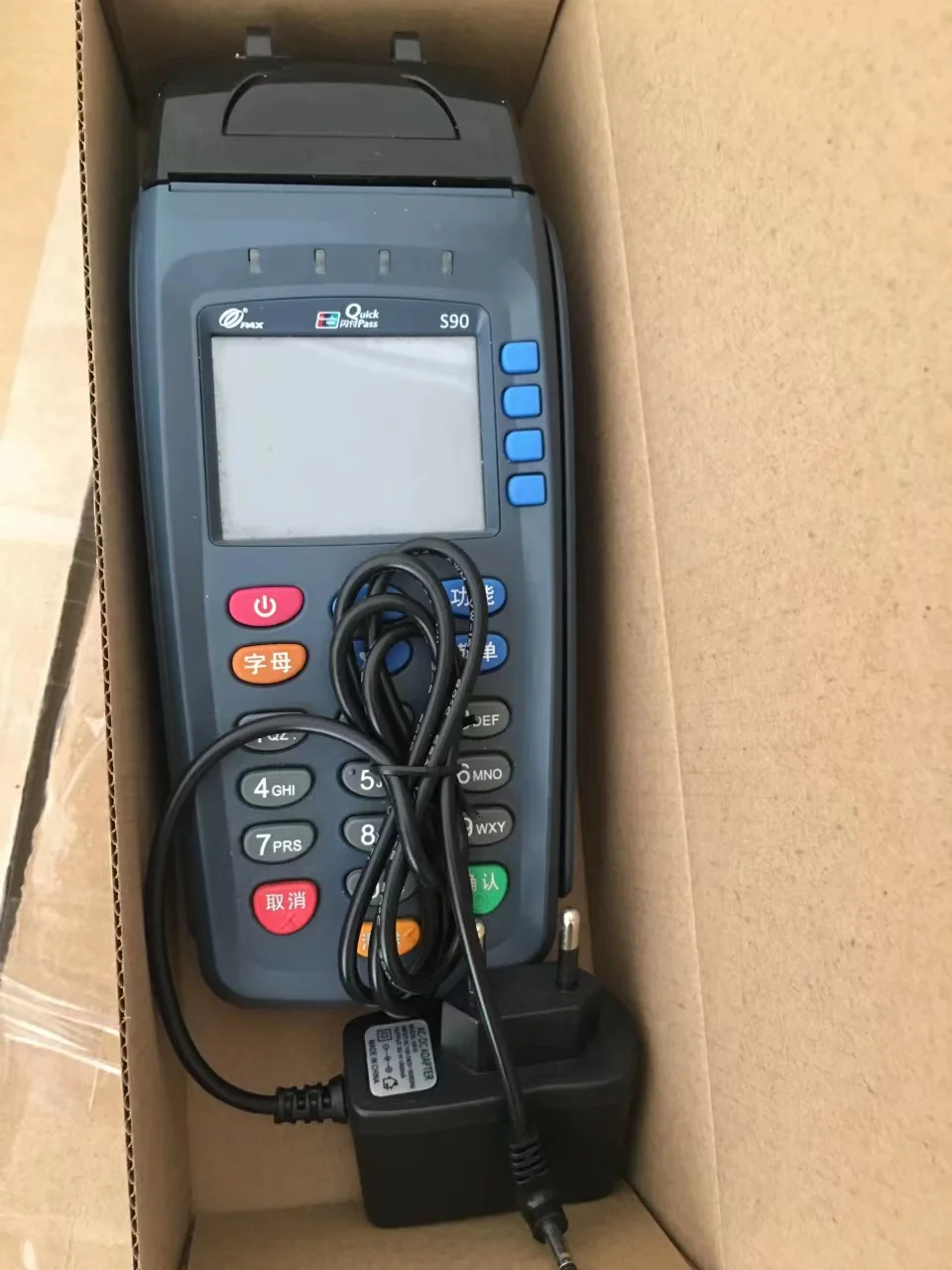 Máquina expendedora, Terminal de pago, versión Pax S90 POS GPRS, usada