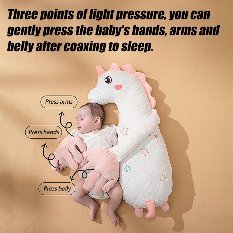 Baby Soothing Palm Automatic Palm Patting Stuffed Animal Sleep Soothers Adjustable Speed Remote Control Sleeping Buddy for Baby