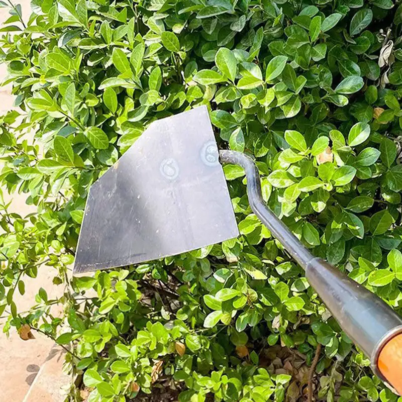Thickened Manganese Steel Pointed Hoe Head Multifunctional Weeding Tool Hoe Tool Pointed Cultivator Sharp Garden Weeding Tool