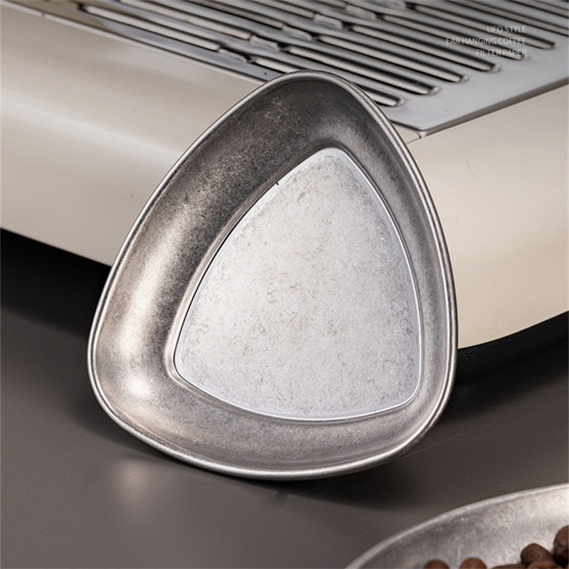 Mangkuk dosis biji kopi penyemprot Stainless Steel, sendok sekop sendok kopi, mangkuk dosis, sendok biji kopi