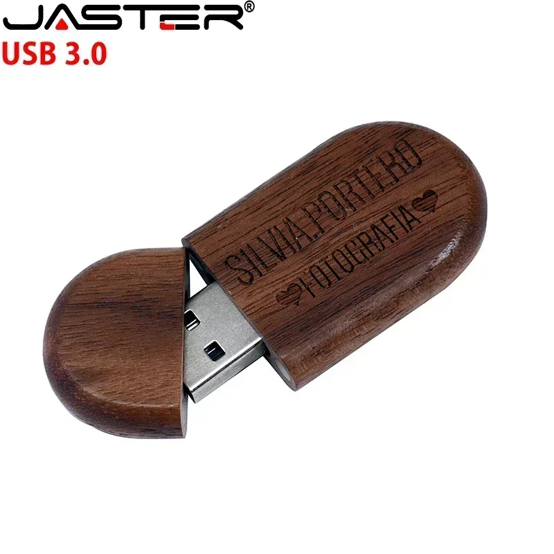 JASTER 1 Cái Tự Do Tùy Chỉnh Logo USB 3.0 Flash Drive Thẻ Nhớ + Hộp Đựng Pendrive 4GB 8GB 16GB 32GB 64GB Chụp Ảnh Quà Tặng