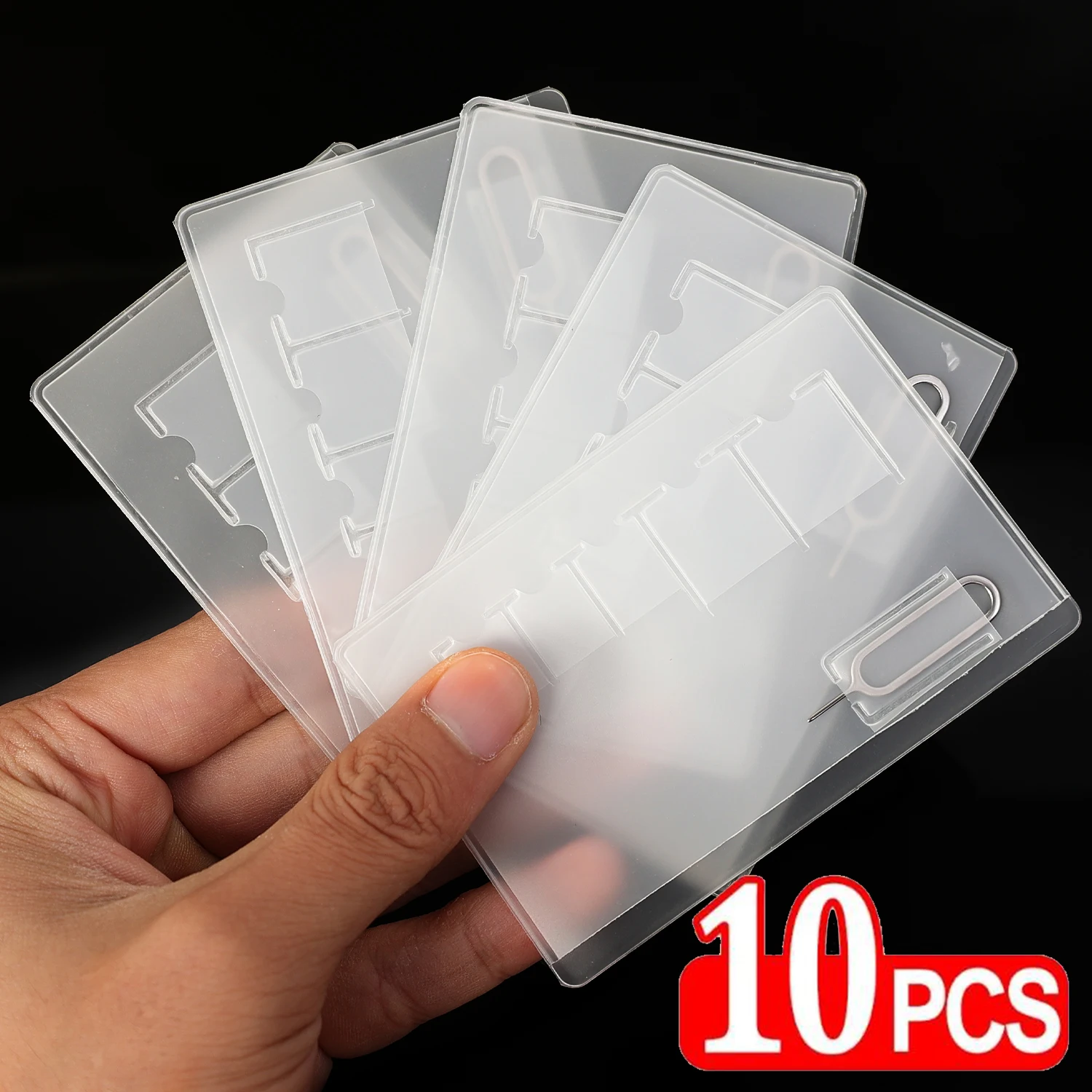 1-10 шт. сумки для хранения SIM-карт, прозрачный органайзер для карт памяти, чехол-держатель для SD SDHC TF, офисная дорожная портативная сумка для карт