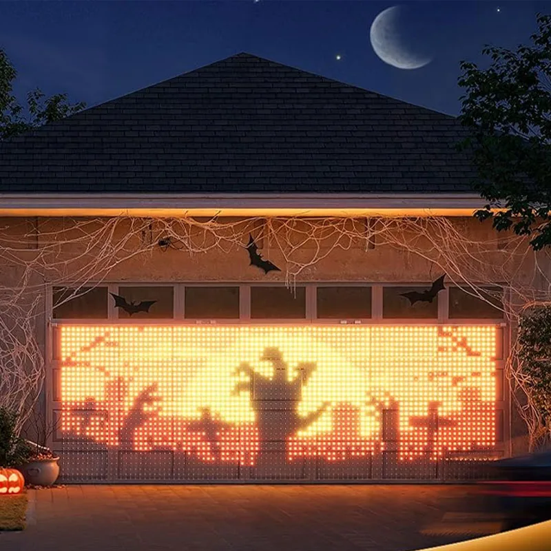 2*2M Smart Curtain Light 400 LED Luce natalizia che cambia colore Fata String Lights con APP e telecomando Decorazione dinamica di Halloween