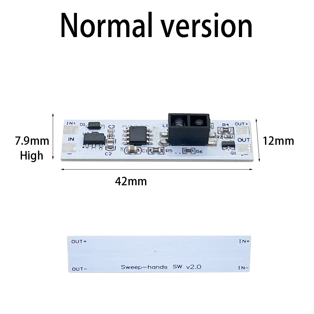 1Pcs DC 5V-24V 3A Hand Sweep Schalter Modul LED Dimmen Control Lampen Aktive Komponenten kurze Distanz Scan Sweep Hand Sensor