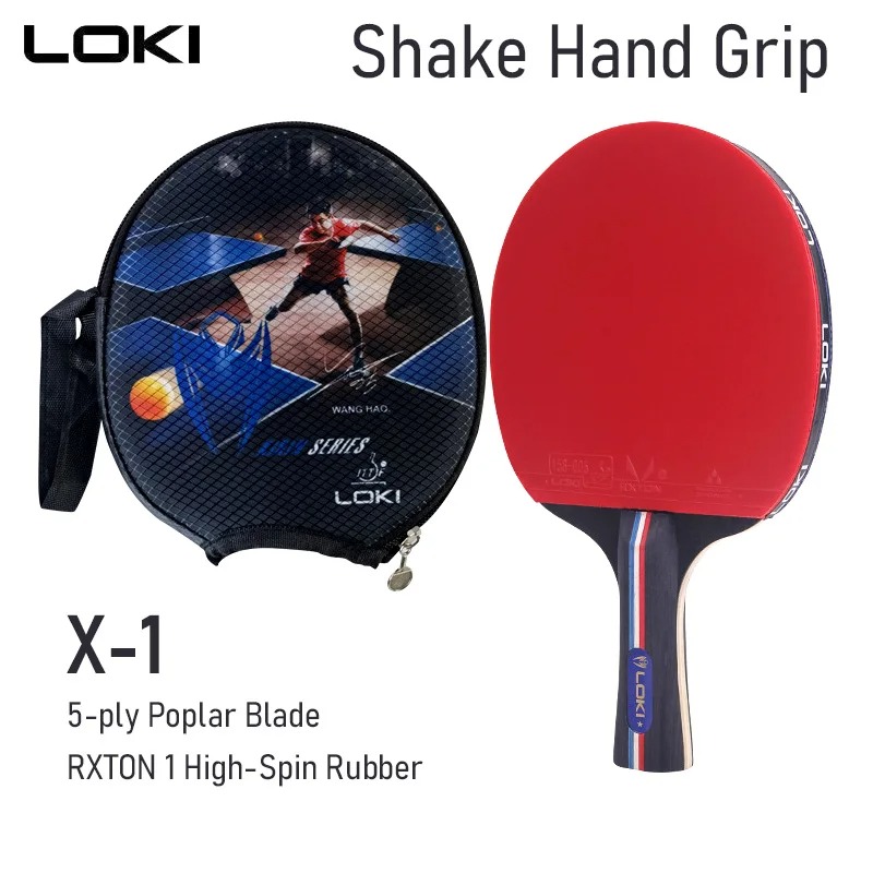 LOKI raquette de Tennis de Table série X 1 2 3 étoiles raquette de Ping-Pong batte récréative pour joueurs d'entrée