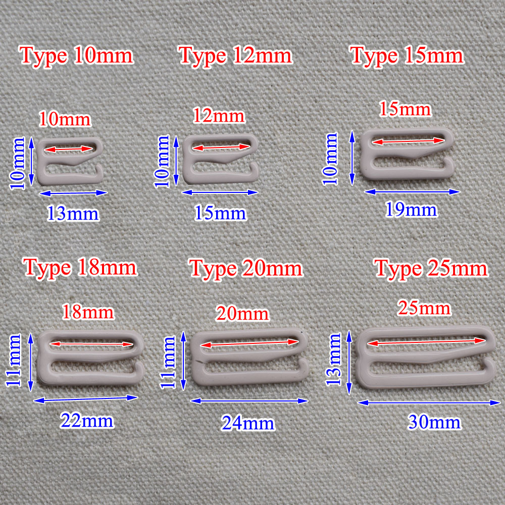 20 piezas hebillas de ajuste de correa de sujetador de Metal de 10mm-25mm, deslizadores de ropa interior, anillos, Clips para ajuste de lencería, accesorios DIY