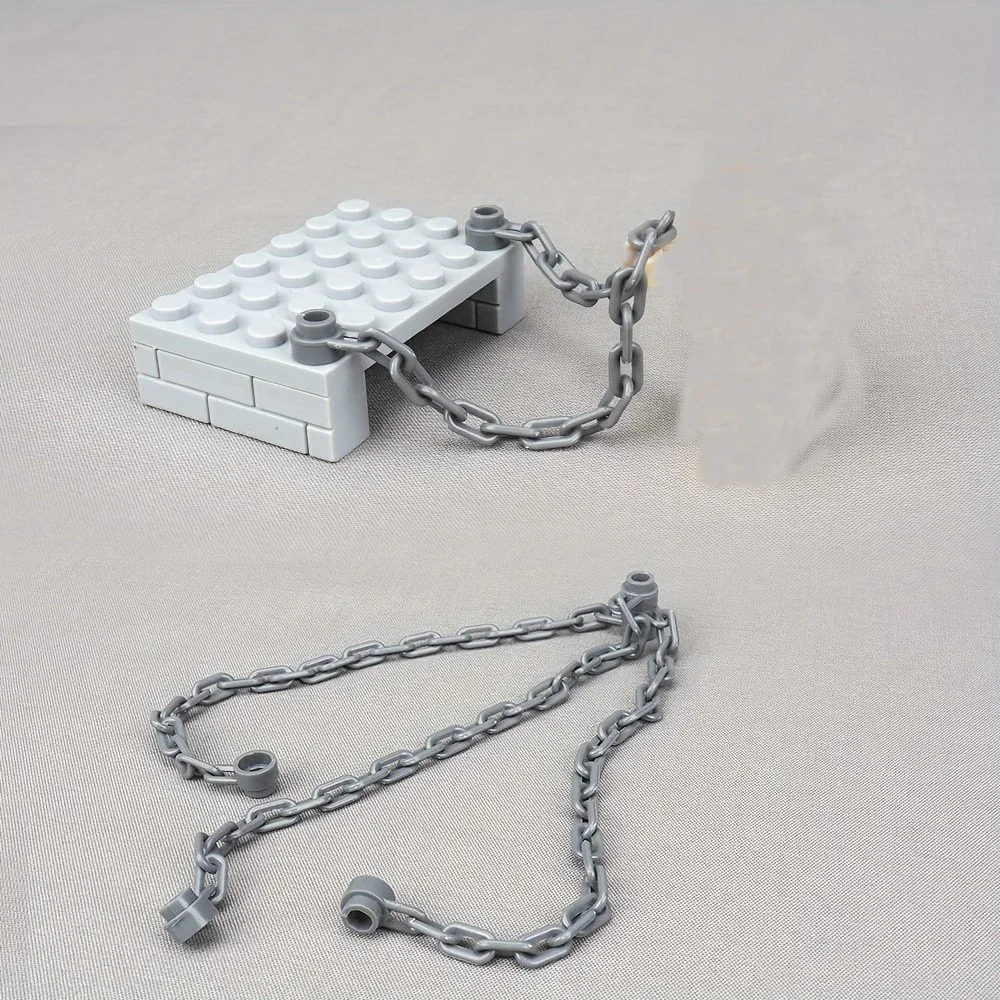 5 pçs corrente 1x16 comprimento bloco de construção acessórios moc modelo componentes montagem presentes diy brinquedos criativos