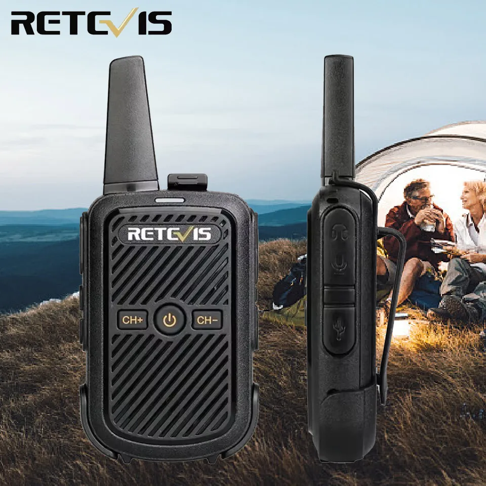 Retevis RT15 Mini-Walkie-Talkie, tragbares Zwei-Wege-Radio, kleiner Kommunikator für die Hoteljagd – wählen Sie 1 oder 3-teiliges Set