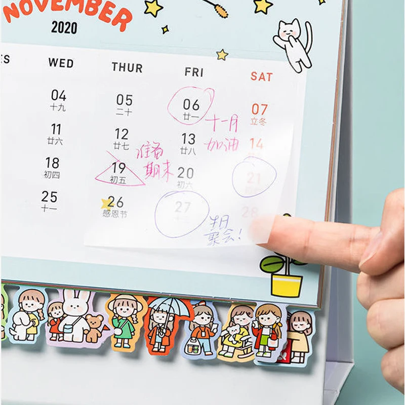 50 Sheets Transparent Sticky Notes Scrapes Stickers Note Pads Posted it Paper Clear Notepad School Stationery office Supplies