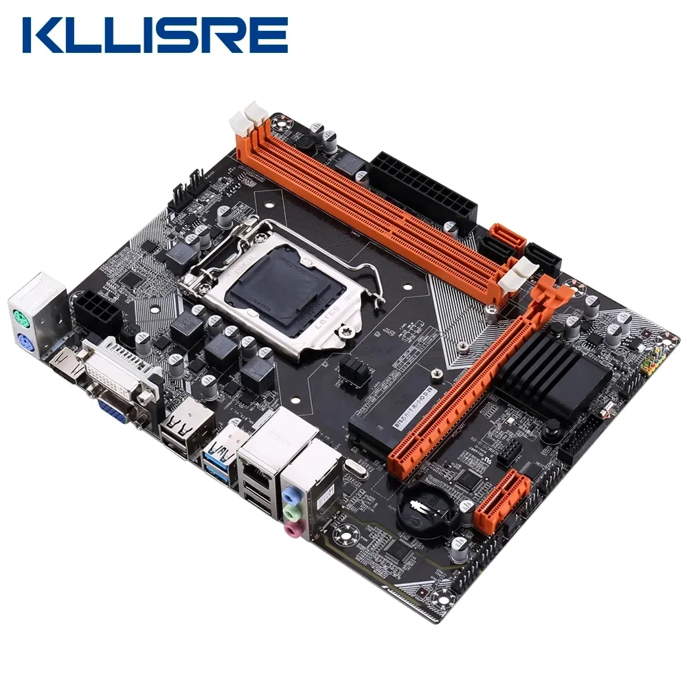 Kllisre b75 kit motherboard set mit kern i5 3570 2x8gb = 16gb 1600mhz ddr3 desktop speicher nvme m.2 usb 3,0 sata3