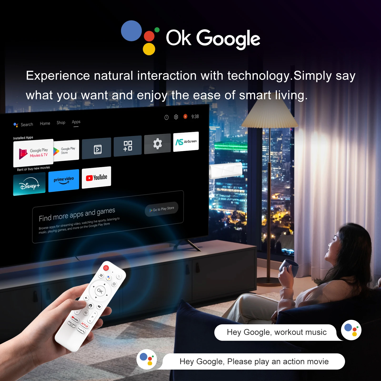 H96 MAX RK3518 Stick mini TV Box Android14.0 Wifi6 BT5.4 4KHD Dongle 100M Ethernet Google Voice Assistant Media Player TV Stick