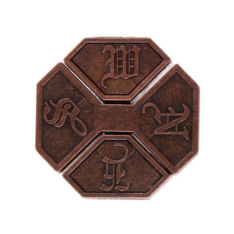 Bagua Lock Metal Puzzle Brain Teasers Box Eight Trigrams Lock IQ Zabawki Dla Dzieci Dorośli Fidget Dla Lęk Wit And Logica Games