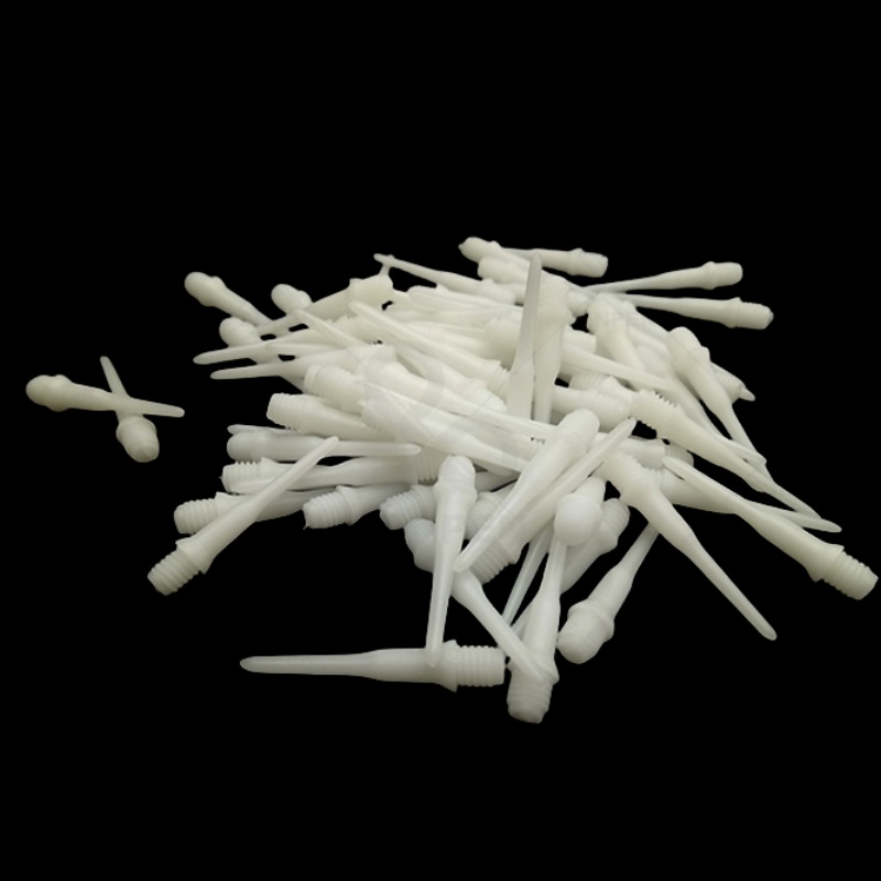 50PCS Soft Plastic Tips Points Needle Replacement Dart White Parts New Safety Plastic Dart Head Accessories