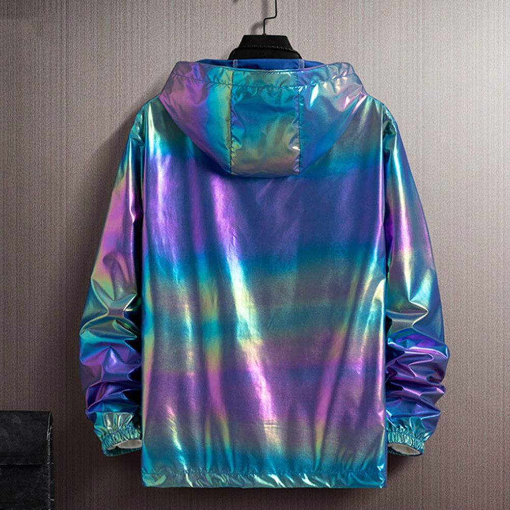 Sunscreen Jacket Spring Autumn Colorful Bright Face Sunscreen Clothes Thin Trendy Hooded Windbreaker Coat Jacket Street Clothing