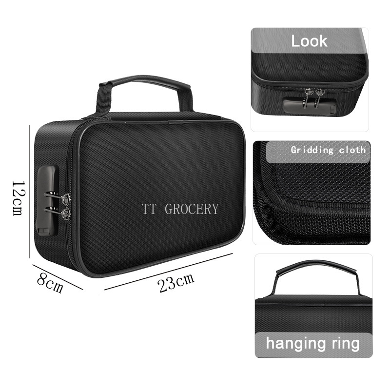 Tragbare feuerfeste, wasserdichte Dokumentenmappe, Geldtasche, feuerfeste Geldtasche, Lipo-sichere Tasche, Mini-Laptops