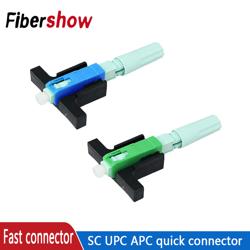 Ftth sc upc fibra óptica conector rápido, alta qualidade incorporado, upc