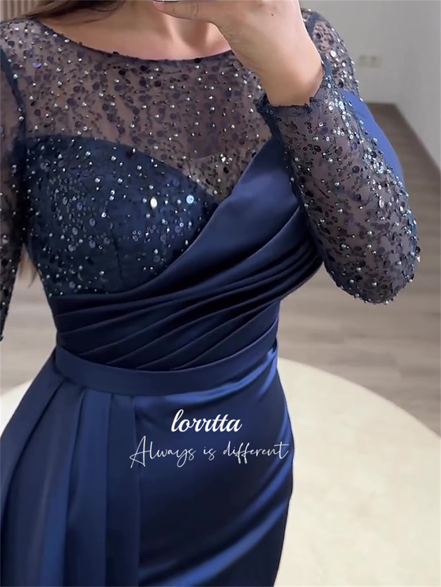 Lorrtta Mermaid Grace Evening Dress Ball Gown Special Occasion Dresses Elegant Luxury Wedding Prom Customized فساتين سهرة