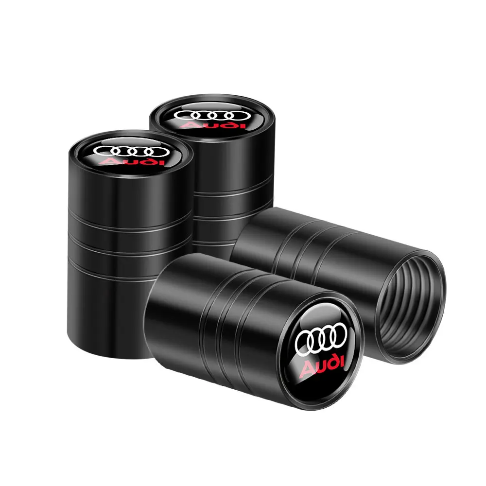Car Wheel Tire Valve Caps Tyre Rim Stem Covers Airdust for OOOO Audi RS S SLINE A1 A3 8P A4 B5 B7 B8 A5 A6 C6 C7 A7 A8 Q3 Q5 Q7