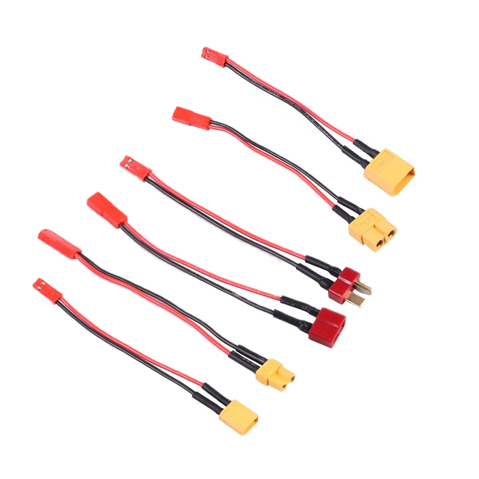 10 см кабель-адаптер для аккумулятора RC XT60 XT30 T-Plug к разъему JST «папа/гнездо» 22AWG, силиконовый провод для FPV дрона, самолета, автомобильные детали