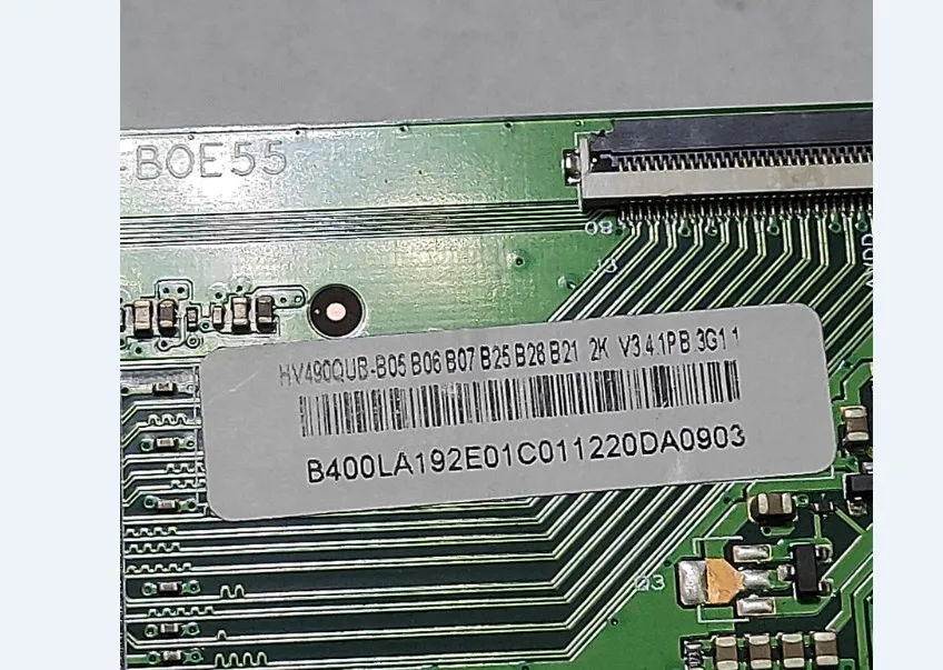 Gratis Ongkos Kirim! HV490QUB-B05 Logic Board 4K 2K Barcode LVDS T-Con HZ-ME36-BOE55