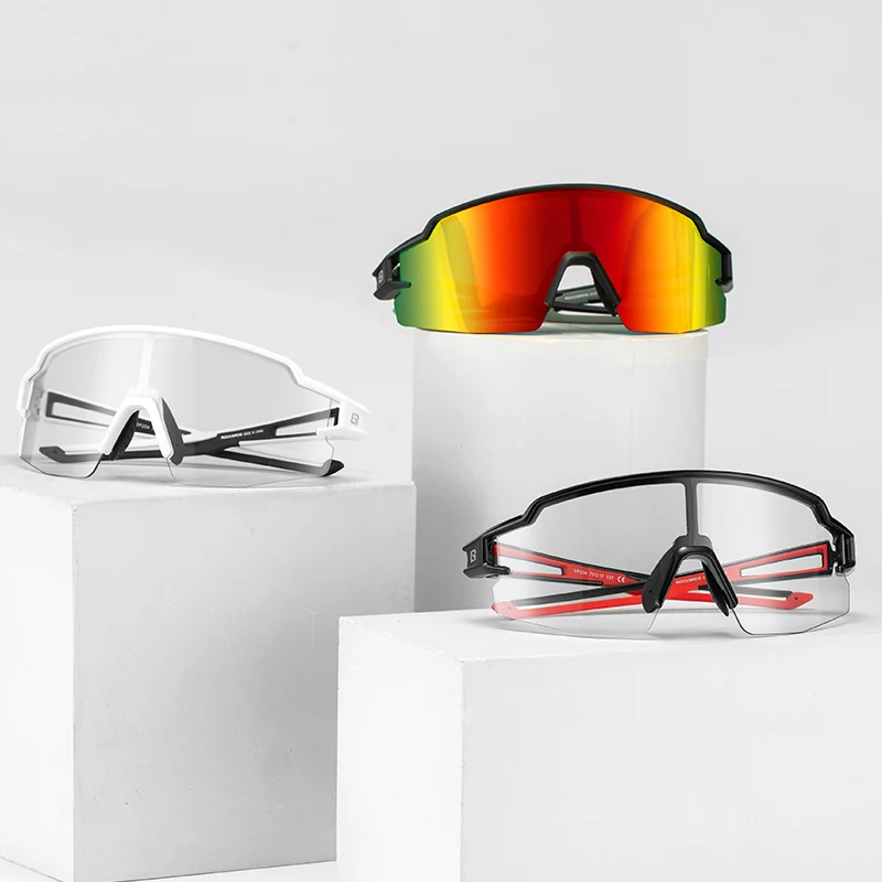 Gafas de ciclismo ROCKBROS, gafas de protección ocular fotocromáticas, gafas, gafas a prueba de viento, gafas de sol para deportes al aire libre para bicicleta