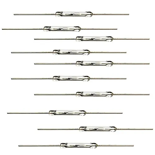 Si Tai&SH 10pcs N/O Reed switch Magnetic Switch 2 * 14mm Normally Open Magnetic Induction switch For Arduino Data system