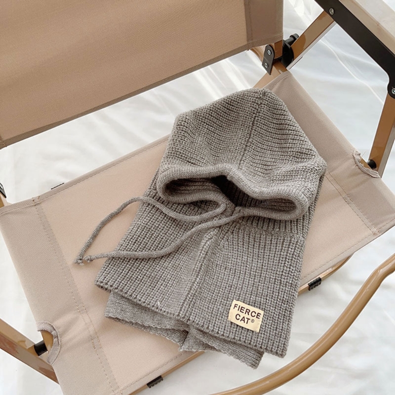 Elegante gorro con capucha, calentador cuello para niños, bufanda, sombrero para actividades libre, para escuela y