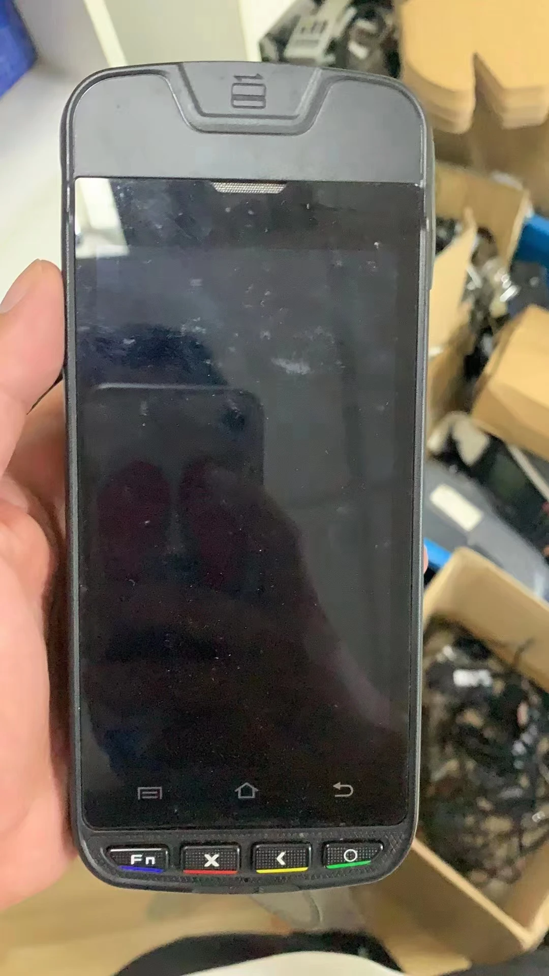 Urovo-Terminal de pago inteligente i9000S, dispositivo portátil con pantalla táctil de 5 pulgadas, Android 5,1, WCDMA, RF, 1 + 8 Ram, con impresora