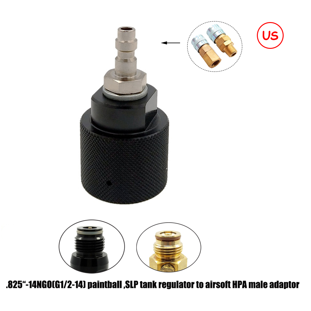 HPA Air Refill Charging Adapter Magazine Adapter Female Male 2202 Foster Quick Disconnect Coupler Plug  for Air Tool