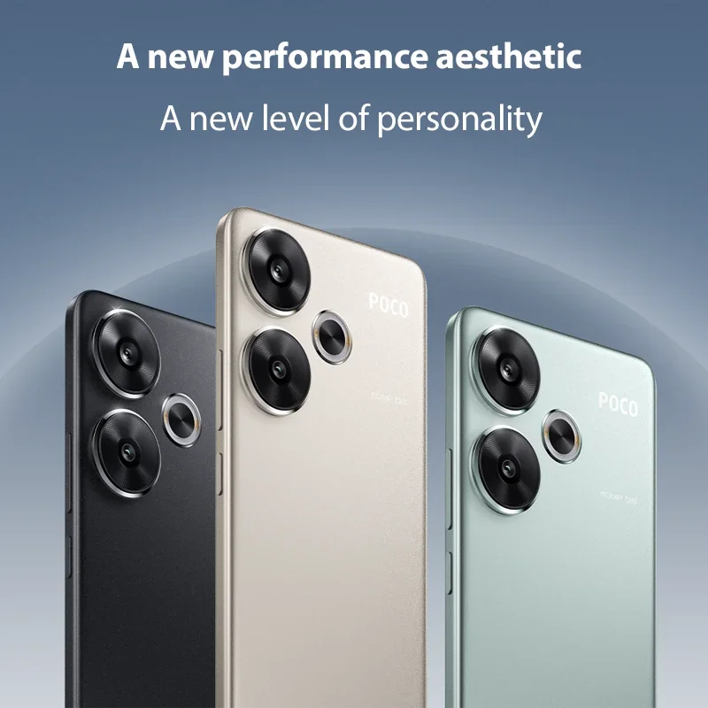 Weltpremiere POCO F6 Smartphone Globale Version Snapdragon ® 8s Gen 3 NFC 120 Hz Flow AMOLED 90 W Turbo-Ladebatterie 5000 mAh
