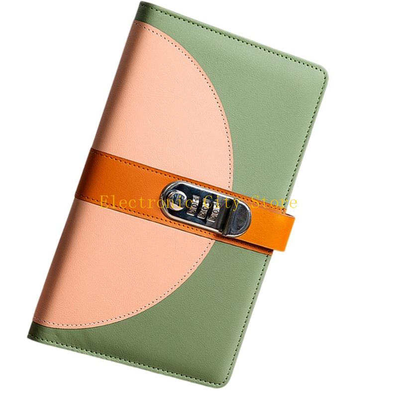 40 Taschen Leder -Quittungsordner mit Lock Money Collection Album für Schecks Hu8d