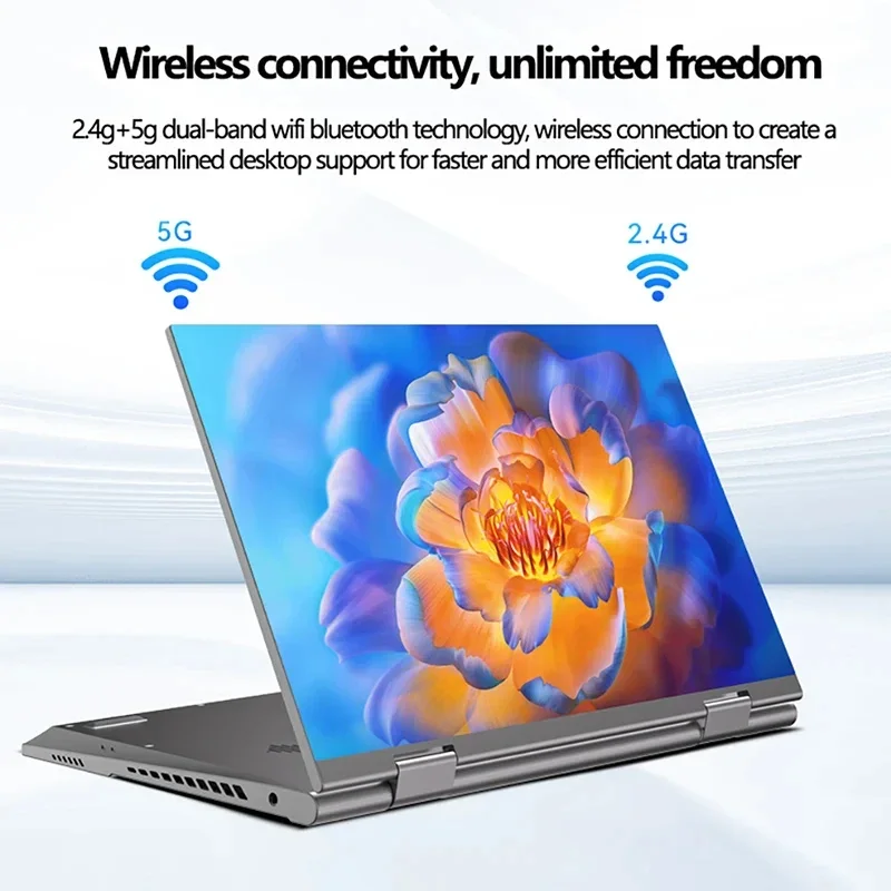 2 w 1 ekran dotykowy 10.95 cal 360 ° Flip Laptop Intel N95 Win 11 Pro 16GB DDR5 2TB SSD Metal do gier biurowych Mini Notebook PC