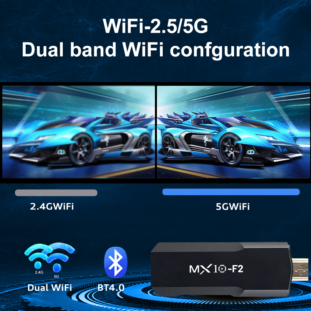 tv sticks 1gb 8gb 1 unit android 2024 stb mx10 F2 tv box android 4k eu android tv stick