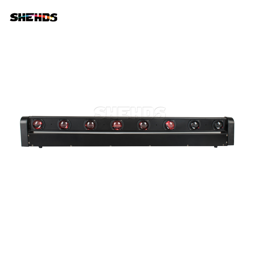 SHEHDS 1pcs Beam 8x12W RGBW Moving Head Light DJ Controller DISCO Spotlight โบสถ์ตลาด KTV DJ PARTY คริสต์มาสไฟผู้ชม