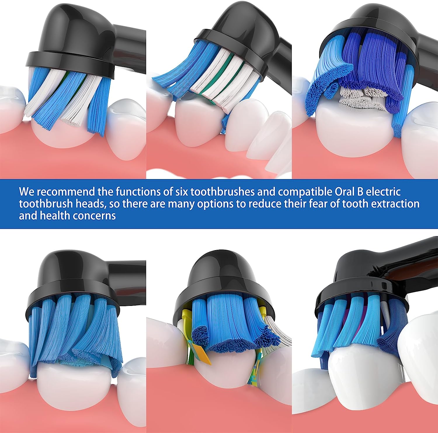 Cabeça de escova para oral b, substituição de cabeça de escova de dentes sensível, sentido limpo, ultrafino, cuidados com as gengivas, cabeça de escova para oralb
