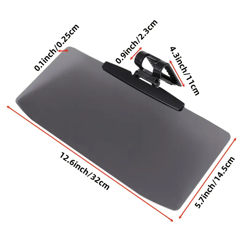 Um espelho antirreflexo montado em carro, guarda-sol anti UV para veículos com luz forte