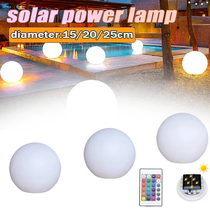 Solar wiederauf ladbare LED-Kugel Licht Farbwechsel Solar Boden lampe IP67 wasserdichte Outdoor-Garten leuchte für Bar Hof Terrasse Weg