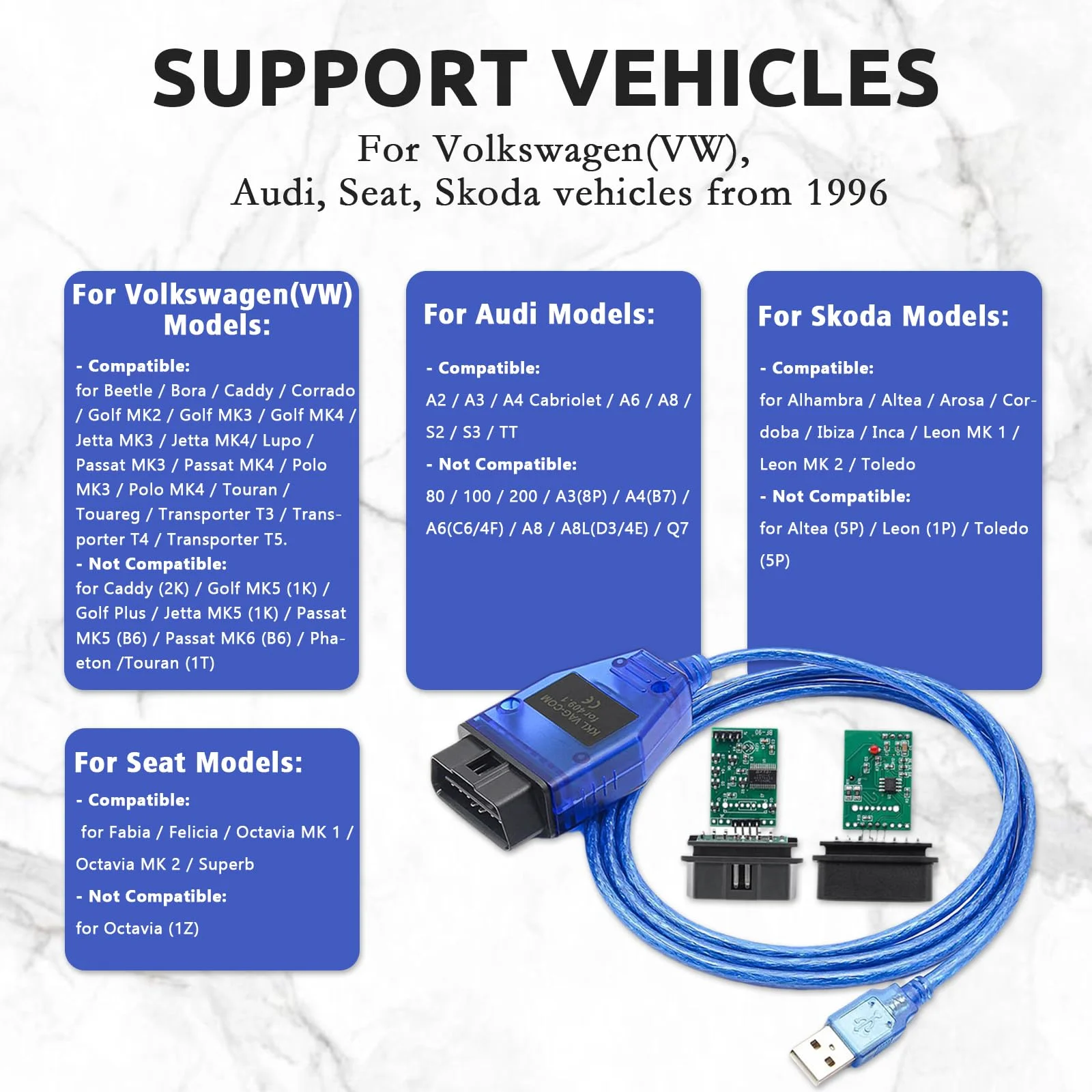 Kkl VAG-COM para 409.1 ch30 chip scanner ferramenta obd2 cabos de diagnóstico com interface usb scanner automático para carros multimarca mais novo