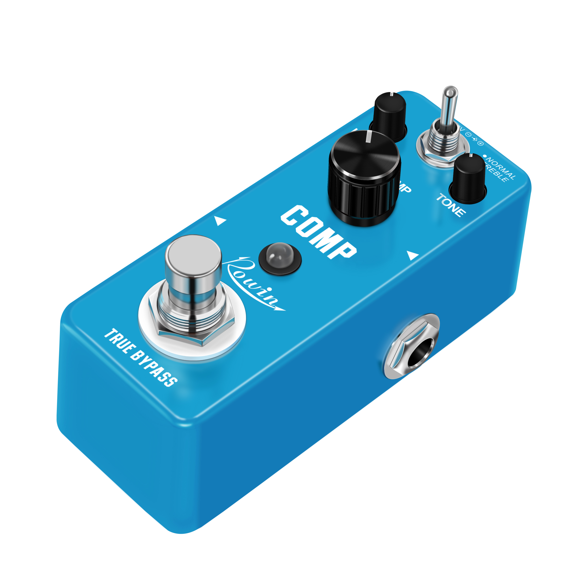 Rowin pédale de compresseur de guitare pour pédale d'effet de Compression analogique effets de guitare Comp ultime pour guitare électrique True Bypass