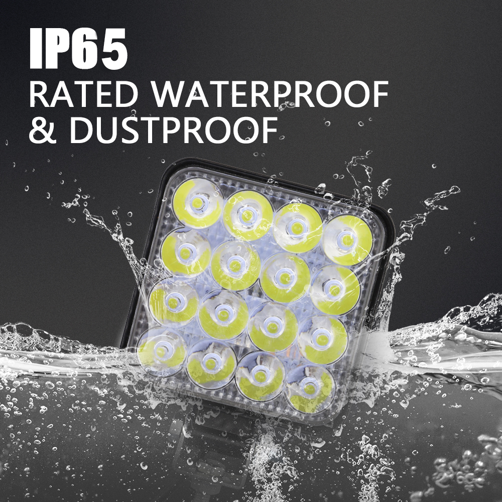 4 PCS 12V LED Light Bar 48W MINI ไฟ LED ทํางาน Off Road Spotlight สําหรับรถบรรทุกรถจี๊ป 4X4 รถ SUV ATV Barra LED ไฟหน้า