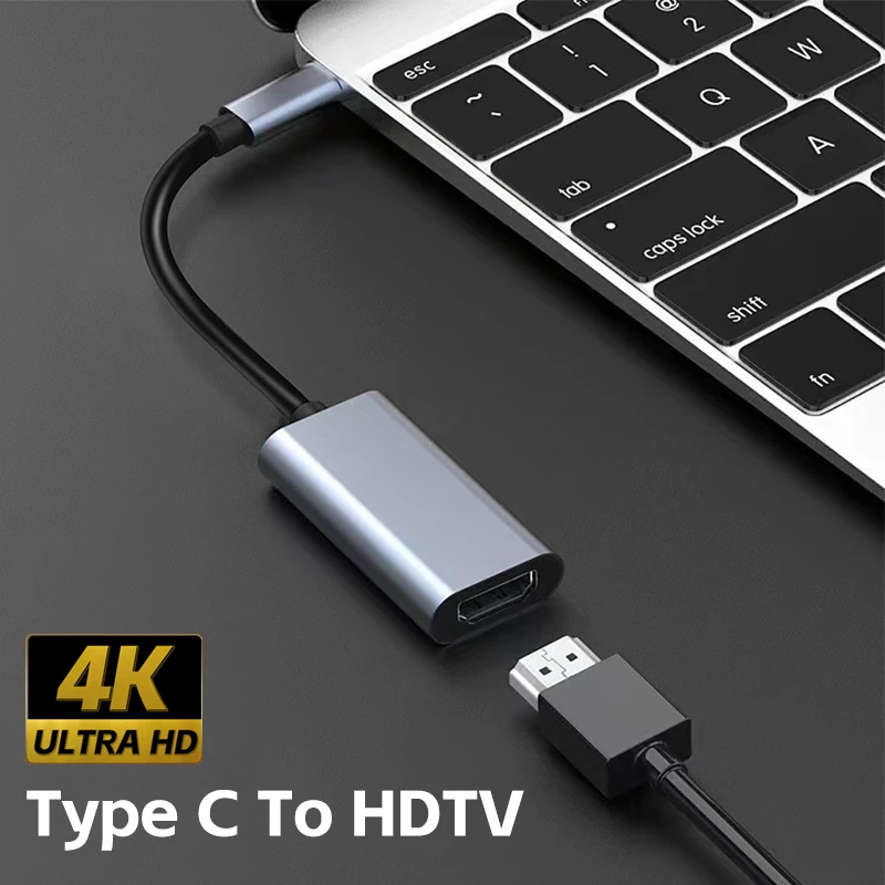 Tipo c para hdtv 4k adaptador usb 3 1 macho para hdtv fêmea cabo conversor para portátil tablet tv macbook pro ar chromebook