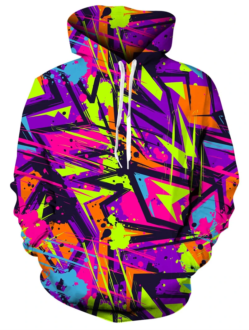 Nuevo estampado sudaderas con capucha Unisex novedad estampado 3D Patternv Sudadera con capucha con bolsillo Sudadera con capucha ropa de calle suelta cómoda