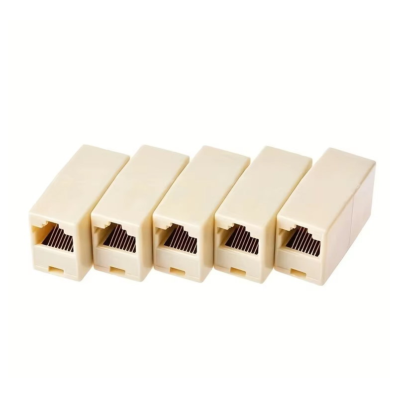 10 Uds red Ethernet doble cabeza recta Cable Lan acoplador de unión RJ45 CAT 5 5E 6 6a extensor enchufe conector de Cable de red