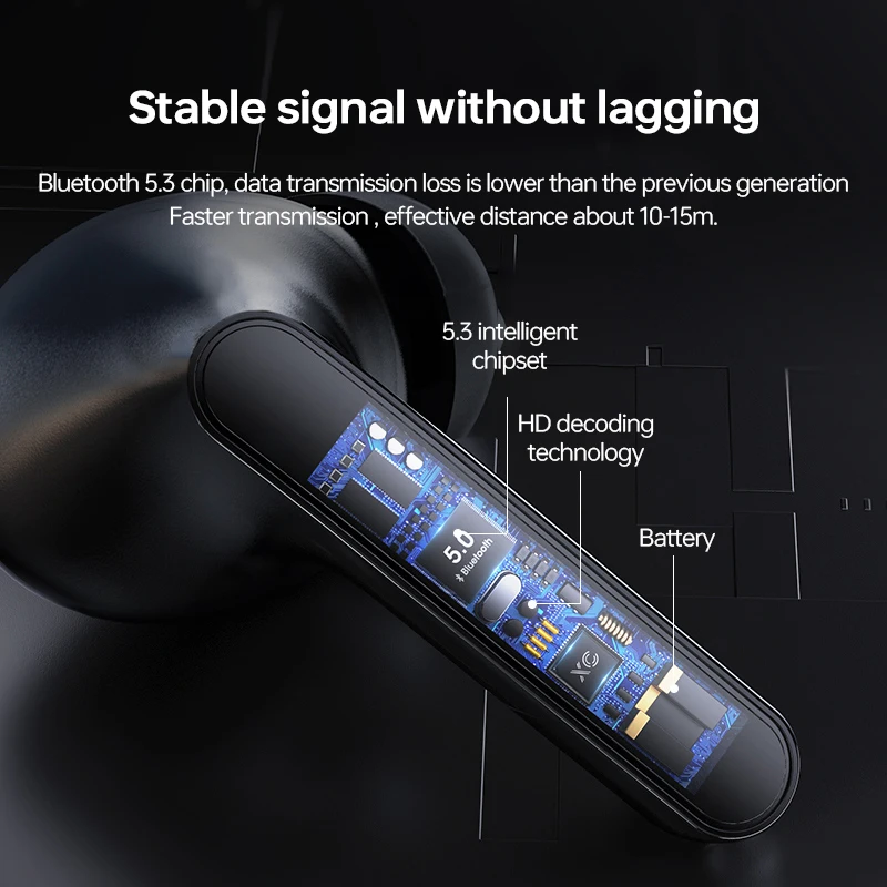 ZQB A3 TWS auriculares inalámbricos Bluetooth con cancelación de ruido auriculares deportivos táctiles con micrófono llamada HD resistente al agua